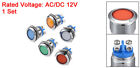5pcs Indicator Led Light 12v M16 Metal Panel Mount Blue Green Red White Yellow