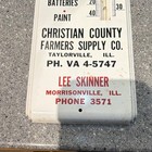 Fs Farmer-owned Service Christian County Advertising Thermometer Taylorville Il