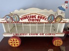 Vintage Dingling Brothers Circus Horse Wagon Wooden Toy With Animals And Driver