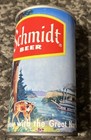 Schmidt Beer 12 Oz Straight Steel Beer Can Deer Steamboat G Heileman 5 Cities