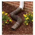 Flex A Spout 55 In  Brown Vinyl Downspout Extension