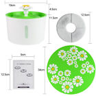 Automatic Pet Water Fountain Auto Drinking Cat Dog Drinking Bowl Dish Filters