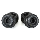 4x Pro Line Racing Dreadnaught Mounted Black Wheel For Arrma Grom  Gorgon  Quake
