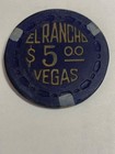 El Rancho Hotel Casino  5 Hotel Gaming Poker Chip - Las Vegas  Nv