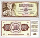 Yugoslavia 10-1000 Dinara 6 Pieces Full Set  1968-1986  P-83b-92c  Unc