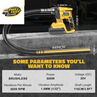 Handheld Concrete Vibrating Tool Compatible With Dewalt 20v Battery  no   