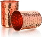 Pure Copper Water Glass Set Of 2 For Ayurveda 300ml