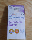 Dreambaby White Mesh Retractable Indoor Outdoor Security Child Pet Gate Open Box