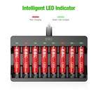 Ebl Aa Aaa Rechargeable Lithium Li-ion Batteries 1 5v  Optional 1 5v Charger Lot
