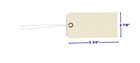 100 Manila 5 3 4  X 2 7 8  Size 7 Inventory Merchandise Price Tags With String