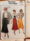 Vogue Vtg Sewing Patterns Lot 7 Uncut Cut 14-18  12-16  10  Skirts Blouses Dress