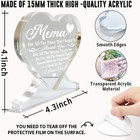 For All The Times That I Forgot To Thank You  Mema Gifts  Heart-shaped Acrylic S