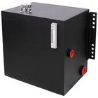 25 Gallon 12 Gauge Steel Hydraulic Fluid Reservoir Tank W Inlet 2  Outlet 1-1 4 
