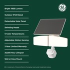 Ge Household Lighting Outdoor Security 2 Head Solar Motion Sensing Light Fixture