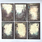 Forest Notes Paper Sheets Junk Journal  Collage Scrapbooking