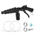 Coolant Flush Gun Kit - Lever Action Air  2 Pcs Garden Hoses   Multi-size Nozzle