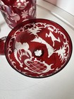 Antique Bohemian Ruby-to-clear Decanter Set late 19th early 20 Century