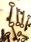 Lot 24  Vintage Antique Skeleton Keys Collection Brass Steel Iron Original Key