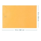 Clasp Envelopes     10 X 15 In  Brown Kraft With Gummed Flaps  2 Pack