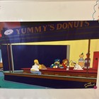 The Simpsons  Yummy Donuts Poster 2001 Used Great Condition