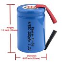 Kastar 4 5 Sub-c Battery For Norelco 800rx 805rx 815rx 850rx 895rx 900rx 950rx