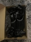Ugg Women s Black Slip-on Slippers Embroidered Accents Flat Heel Round Toe