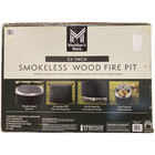Members Mark 22in Smokeless Wood Fire Pit With All-weather Cover