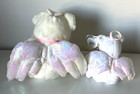 Ty Beanie Buddy And Baby Halo Set Of 2 Bears With Wings Plush Stuffed Animal Toy