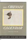 Vintage 1935 To 1948 C o Rr Chessie Cat With Original Envelope Small Calendar