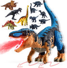 24 In Large Dinosaur T Rex Figure Toy With Storage And Light Sound Set