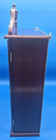 Vintage Victorian Cherry Wood And Glass Wall Display Case Curio Cabinet Mirrored
