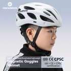 Rockbros Bike Helmet For Kids W detachable Magnetic Goggles Adjustable Age 8-14 