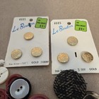Huge Lot Of Vintage Modern Buttons Metal Monogram Cloth Various Sizes Colors