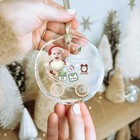 Personalized Baby   s First Christmas Ornament  New Baby Glass Ornament
