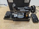 Vintage Singer 221 Featherweight Portable Electric Sewing Machine W manual 
