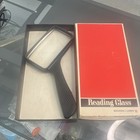 Vintage Bausch   Lomb Rectangular Reader Magnifying Glass 81-33-76 Ebony W box