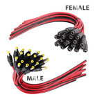 Dc Power Pigtail Wire Connector 5 5x2 1mm Male   Female For Cctv Led