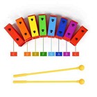 8 Notes Chromatic Xylophone Glockenspiel Resonator Bells With Yellow Case