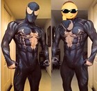 Halloween Costume Cosplay Venom Symbiote Spiderman Jumpsuit Suit Zentai Adult
