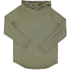 True Classic Men s Hooded T-shirt  Long Sleeve Lightweight Stretch Heathered Tee