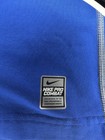 Nike Pro Combat Hyperwarm Lite Fitted Compression Shirt  Blue   Mens Small