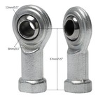 2pc 8mm Steering Shaft Tie Rod Ball Joint Atv Quad Go Kart Buggy Taotao Kazuma