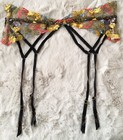 Victoria   s Secret Dream Angels Sweet Praline Garter Belt Floral M l  New