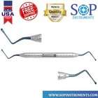 Lucas Bone Curette Serrated 2 0mm Blue Double Ended Dental Surgical Instrument