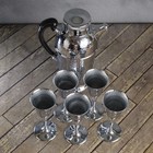 Farber Bros Krome Kraft New York Bar Set Cocktail Shaker And 5 Goblets Vintage