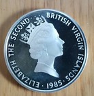  20 - 1985 Bvi Silver The Treasure Coins Of The Caribbean 