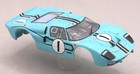 Afx 22131 - Ford Gt40 Mark Ii Mega G   1 Turquoise Ho Slot Car Body Only