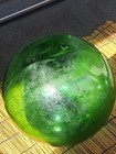 Vintage 11 8   Large Light Green Japanese Glass Fishing Float 