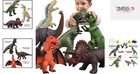 6 Piece Jumbo Dinosaur Set For Kids - Imaginative   Educational Play