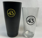 Cocktail Shaker  Licor 43 Boston Shaker Tin And Boston Mixing Glass  Tumbler Nib